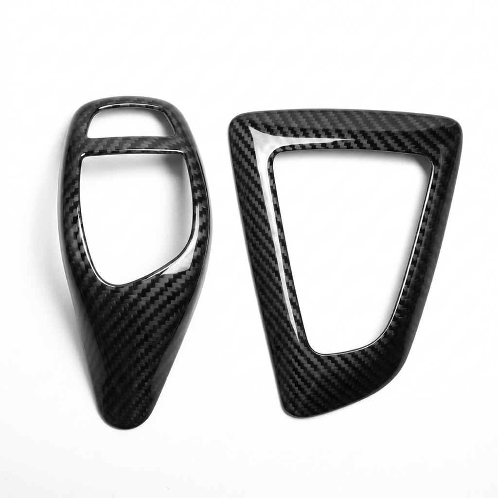 Carbon Sport Gear Selector Trim Set (Stick-On Installation) — BMW 2 Series (F22/F23)