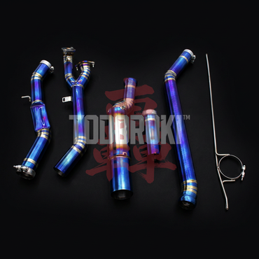 TODOROKI™ SINGLE TITANIUM ワンオフ フルチタン1本出しマフラー BMW M3 G80・G81/M4 G82・G83（S58） 画像2