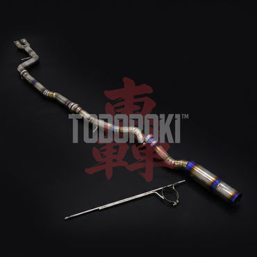 TODOROKI™ SINGLE TITANIUM ワンオフ フルチタン1本出しマフラー BMW M3 F80/M4 F82・F83（S55） 画像2