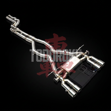 TODOROKI™ VALVE RS ワンオフ Zパイプ等長キャットバック可変バルブマフラー BMW M3 F80/M4 F82・F83（S55） 画像2