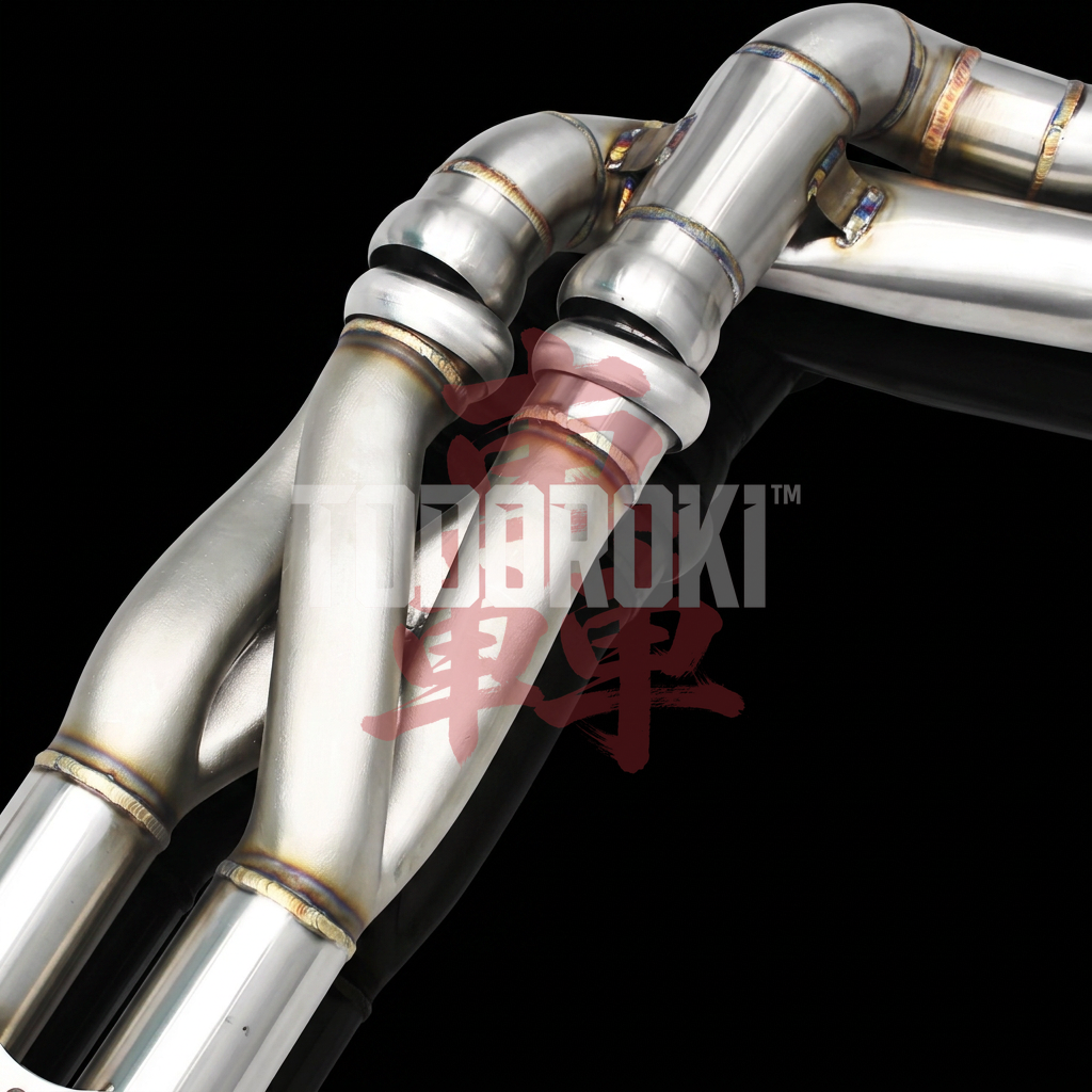 TODOROKI™ VALVE RS ワンオフ Zパイプ等長キャットバック可変バルブマフラー BMW M3 F80/M4 F82・F83（S55） 画像3