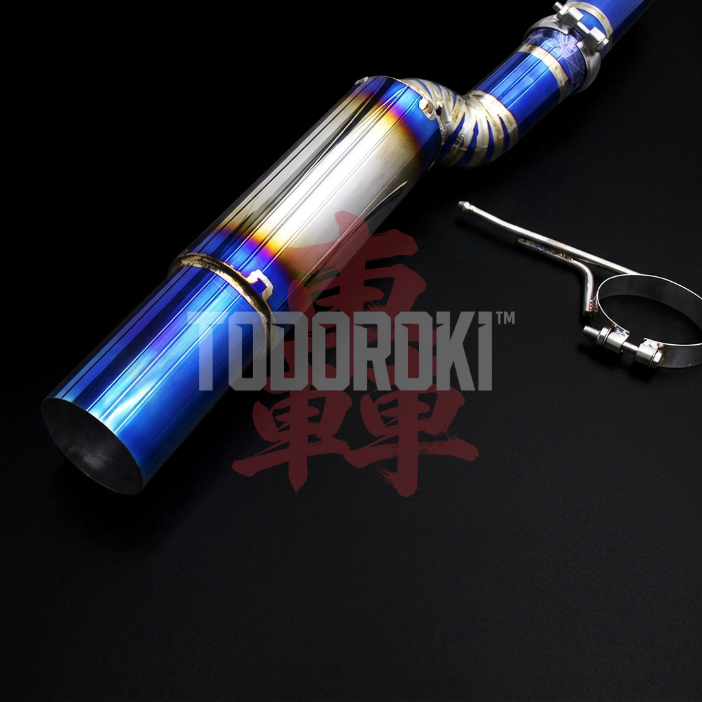 TODOROKI™ SINGLE TITANIUM ワンオフ フルチタン1本出しマフラー BMW M3 G80・G81/M4 G82・G83（S58） 画像3