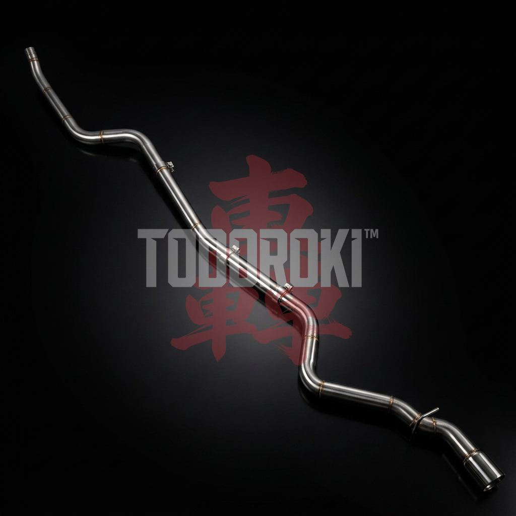 TODOROKI™ SINGLE ワンオフ 70mm1本出しマフラー BMW 116i/118i F20・F21（N13） 画像4