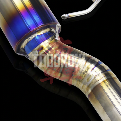 TODOROKI™ SINGLE TITANIUM ワンオフ フルチタン1本出しマフラー BMW M3 F80/M4 F82・F83（S55） 画像5