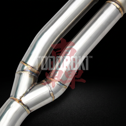 TODOROKI™ SINGLE ワンオフ Zパイプ等長1本出しマフラー BMW M3 F80/M4 F82・F83（S55） 画像6