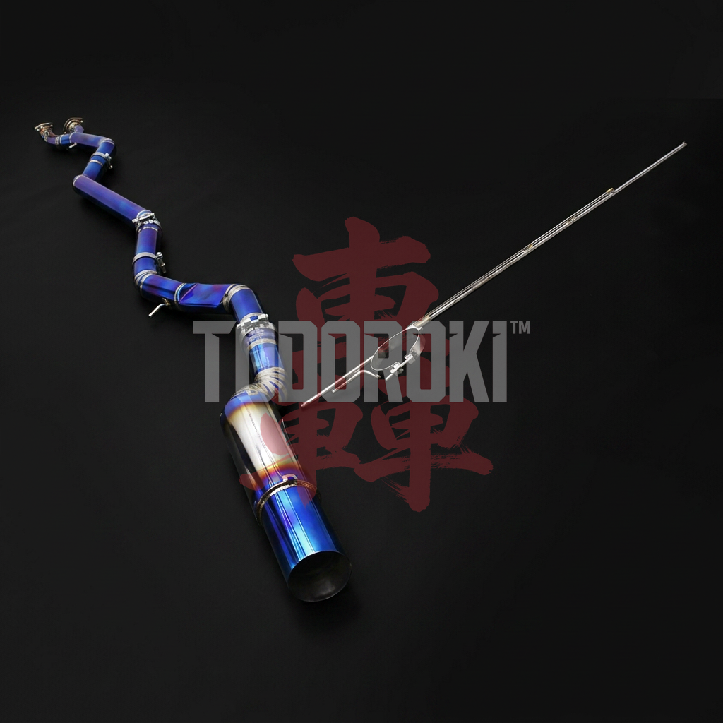 TODOROKI™ SINGLE TITANIUM ワンオフ フルチタン1本出しマフラー BMW M3 G80・G81/M4 G82・G83（S58） 画像6