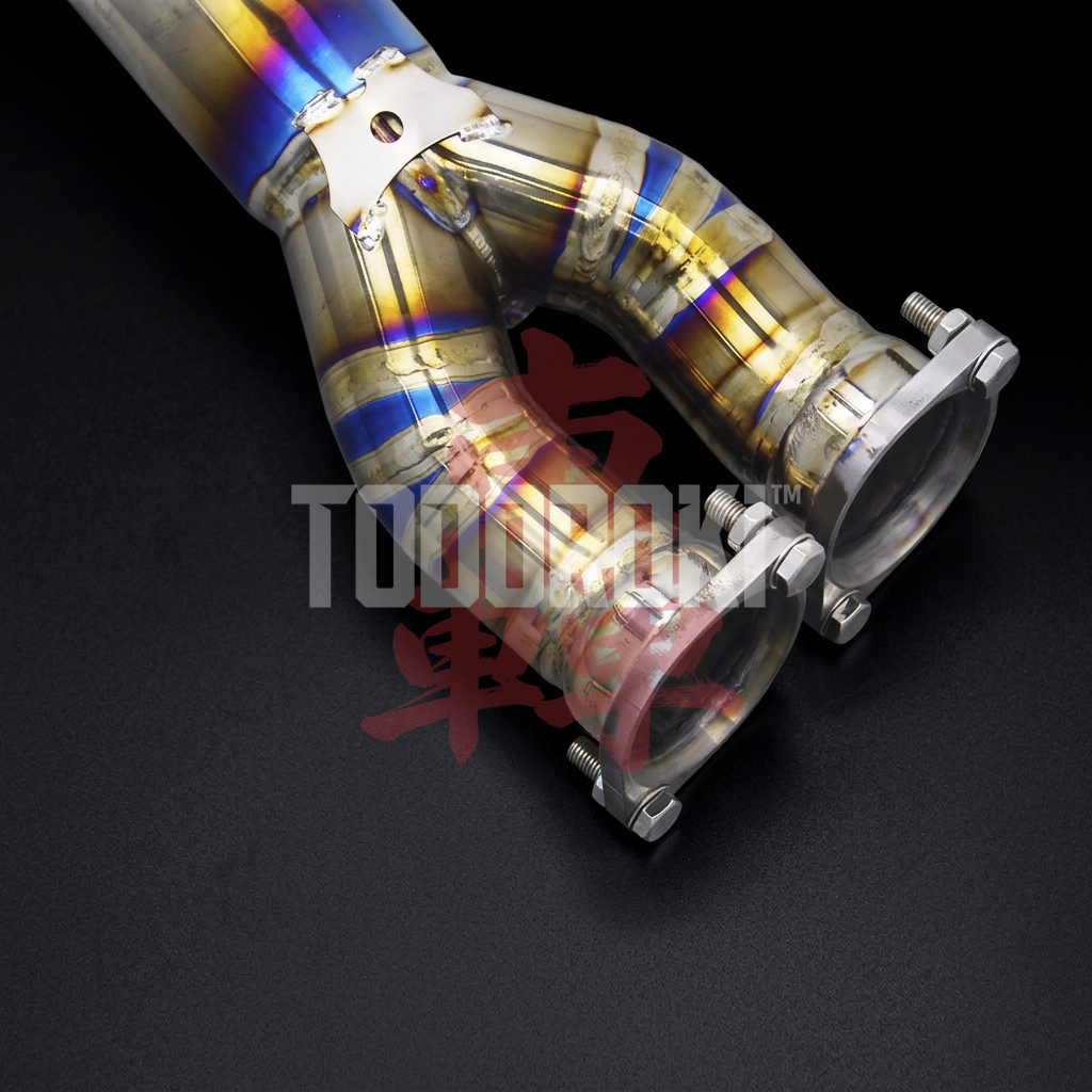 TODOROKI™ SINGLE TITANIUM ワンオフ フルチタン1本出しマフラー BMW M3 F80/M4 F82・F83（S55） 画像6