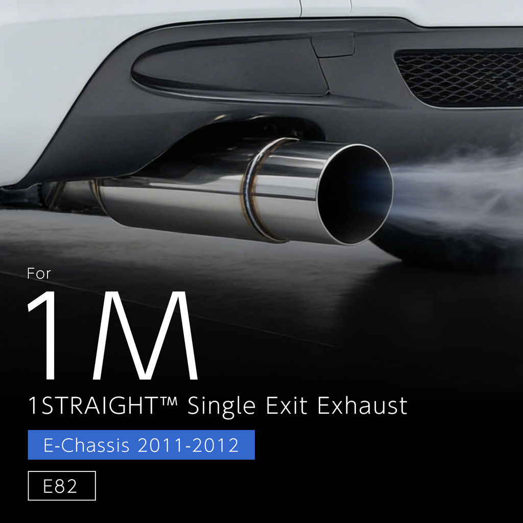 1STRAIGHT Single Exit Exhaust - BMW 1M Coupe E82 (N54)