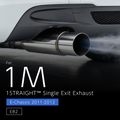 1STRAIGHT Single Exit Exhaust - BMW 1M Coupe E82 (N54)