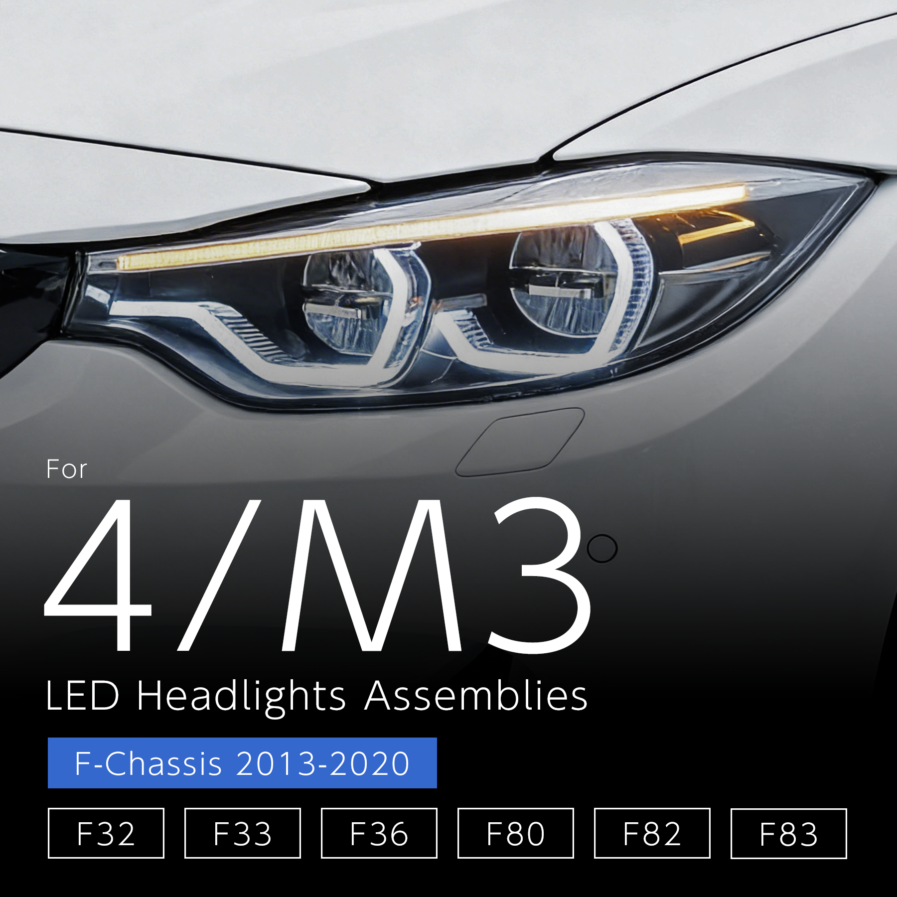 LEDヘッドライト - BMW 4シリーズ / M3 / M4 F32 / F33 / F36 / F80 / F82