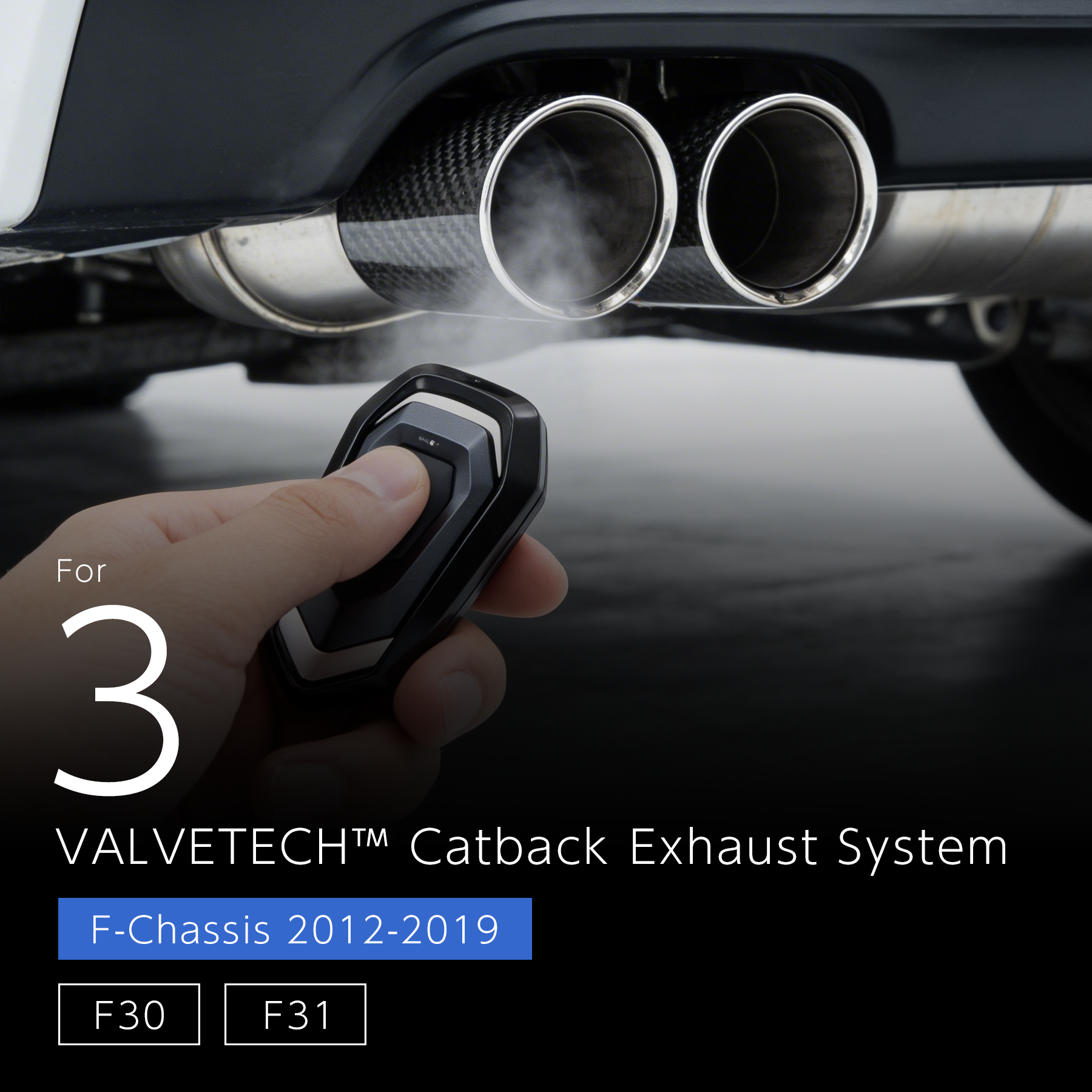 VALVETECH Valved Exhaust - BMW 3 Series F30 / F31 (N20 / N26 / B48 / B58)
