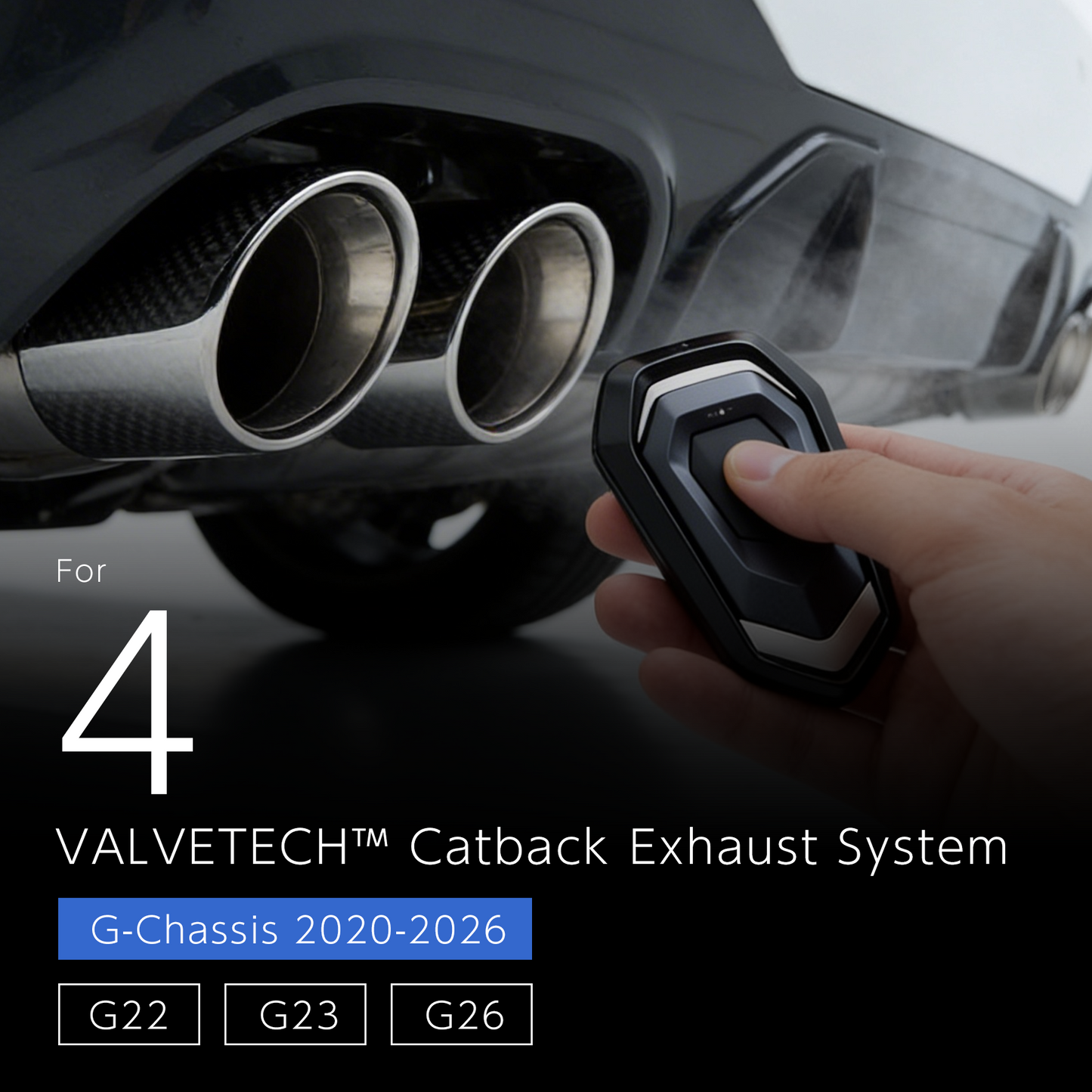 VALVETECH One-Off Valved Exhaust - BMW 4 Series G22 / G23 / G26 (B48 / B58)