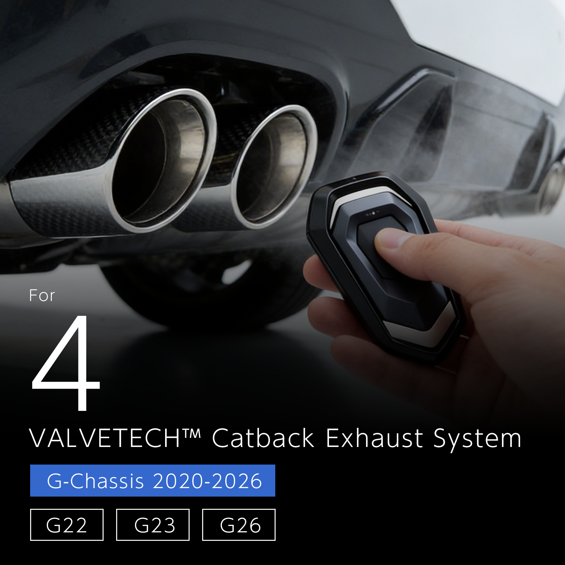 VALVETECH Valved Exhaust - BMW 4 Series G22 / G23 / G26 (B48 / B58)