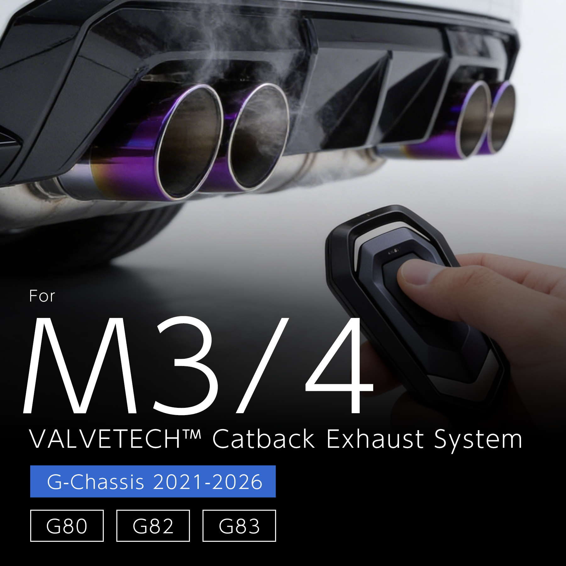 VALVETECH Valved Exhaust - BMW M3 G80 / M4 G82 (S58) Stainless / Titanium