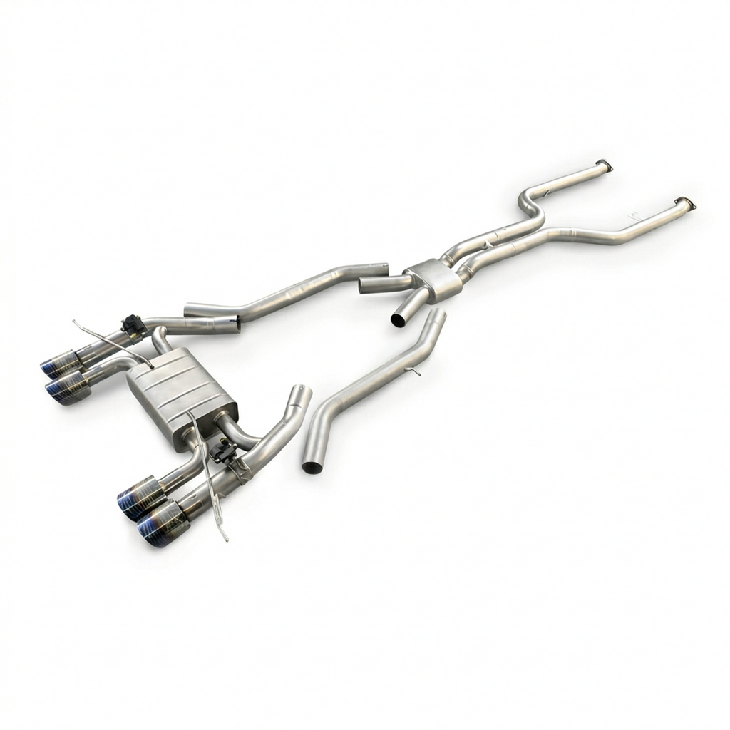 VALVETECH ワンオフ バルブマフラー - BMW M3 G80 / M4 G82（S58）ステンレス / チタン