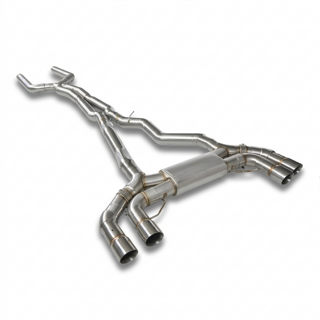 VALVETECH ワンオフ バルブマフラー - BMW M5 F90（S63）ステンレス / チタン