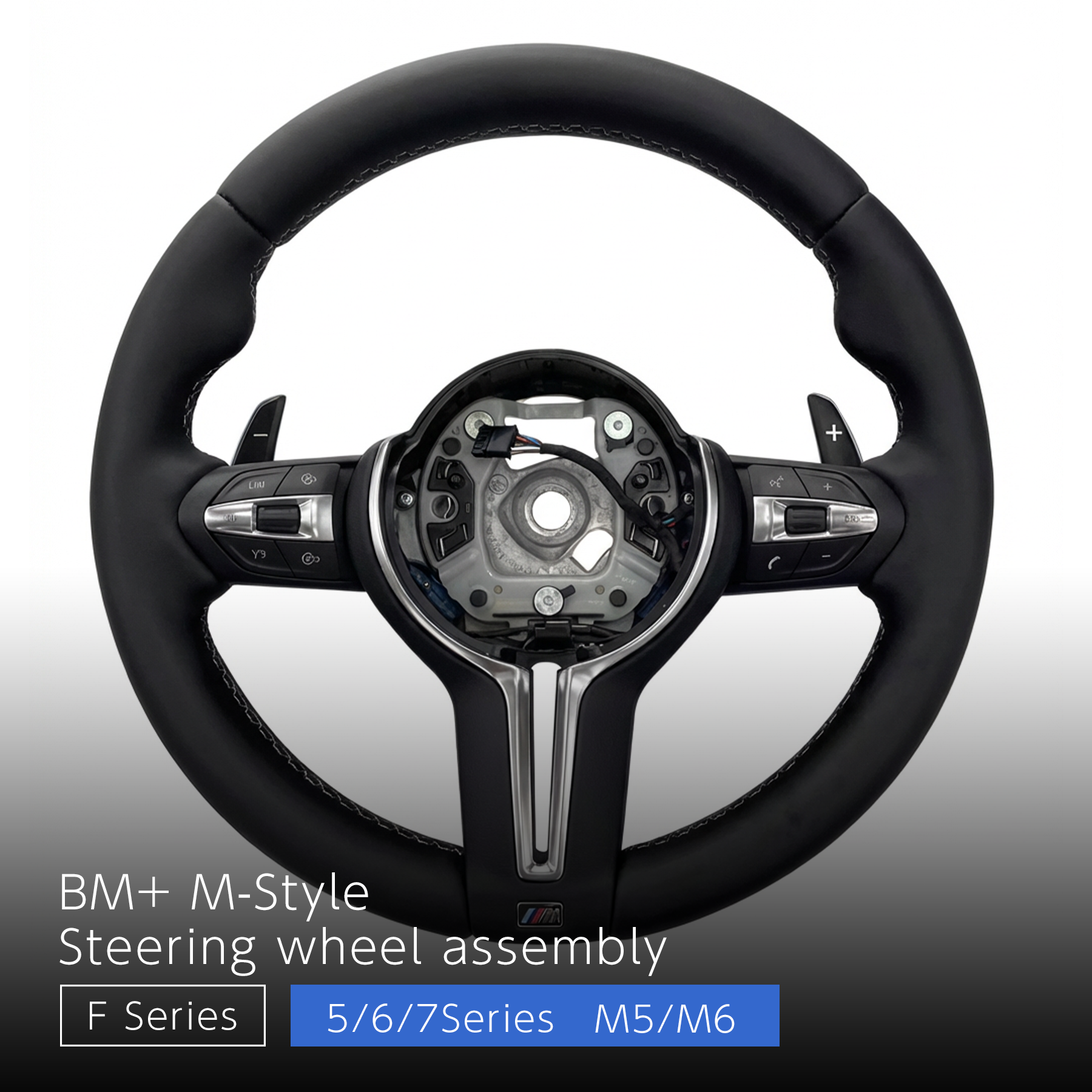 M-Style Steering Wheel - BMW F-Chassis 5 / 6 / 7 Series & X5 / X6