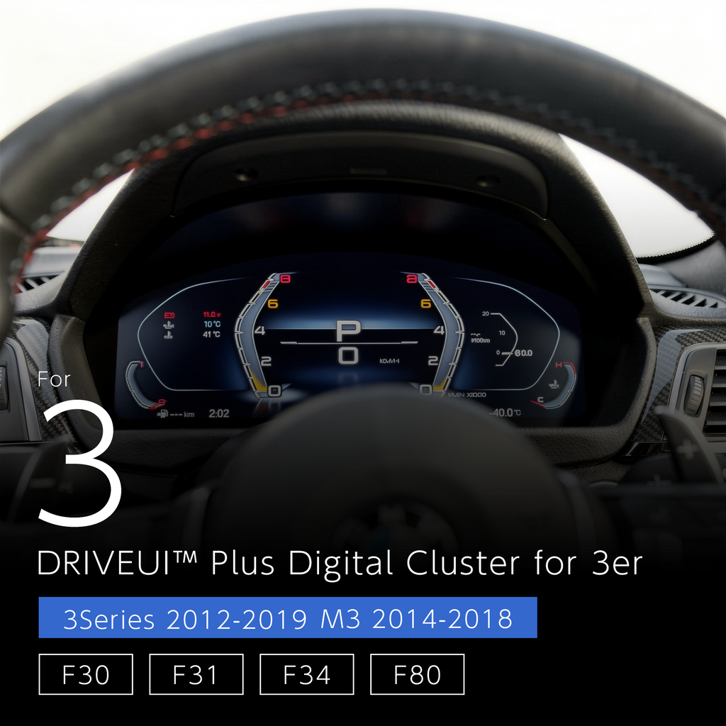 DriveUI Plus Digital Cluster - BMW 3 Series M3 F30 F31 F80