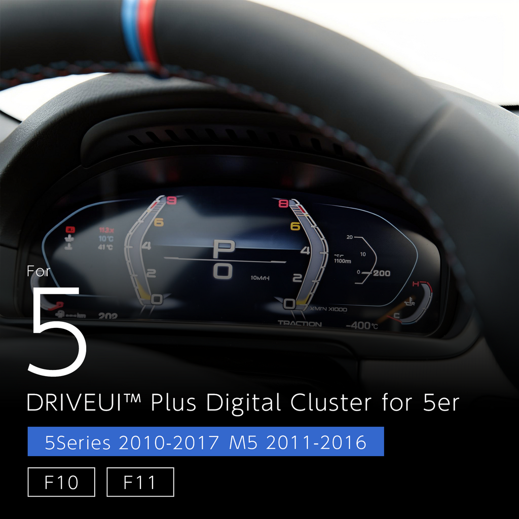 DriveUI Plus Digital Cluster - BMW 5 Series M5 F10 F11 F07