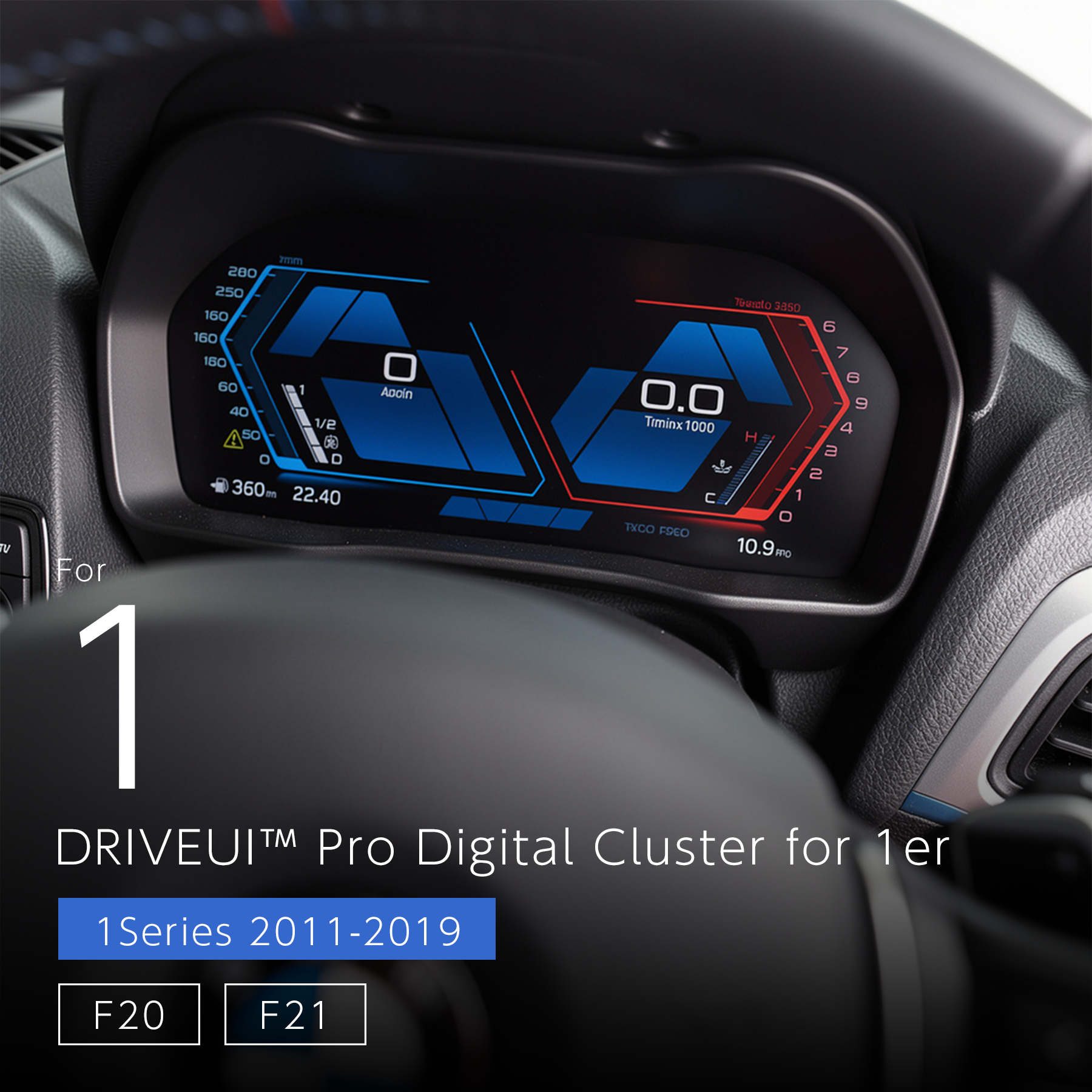 DriveUI Pro Digital Cluster - BMW 1 Series F20 F21