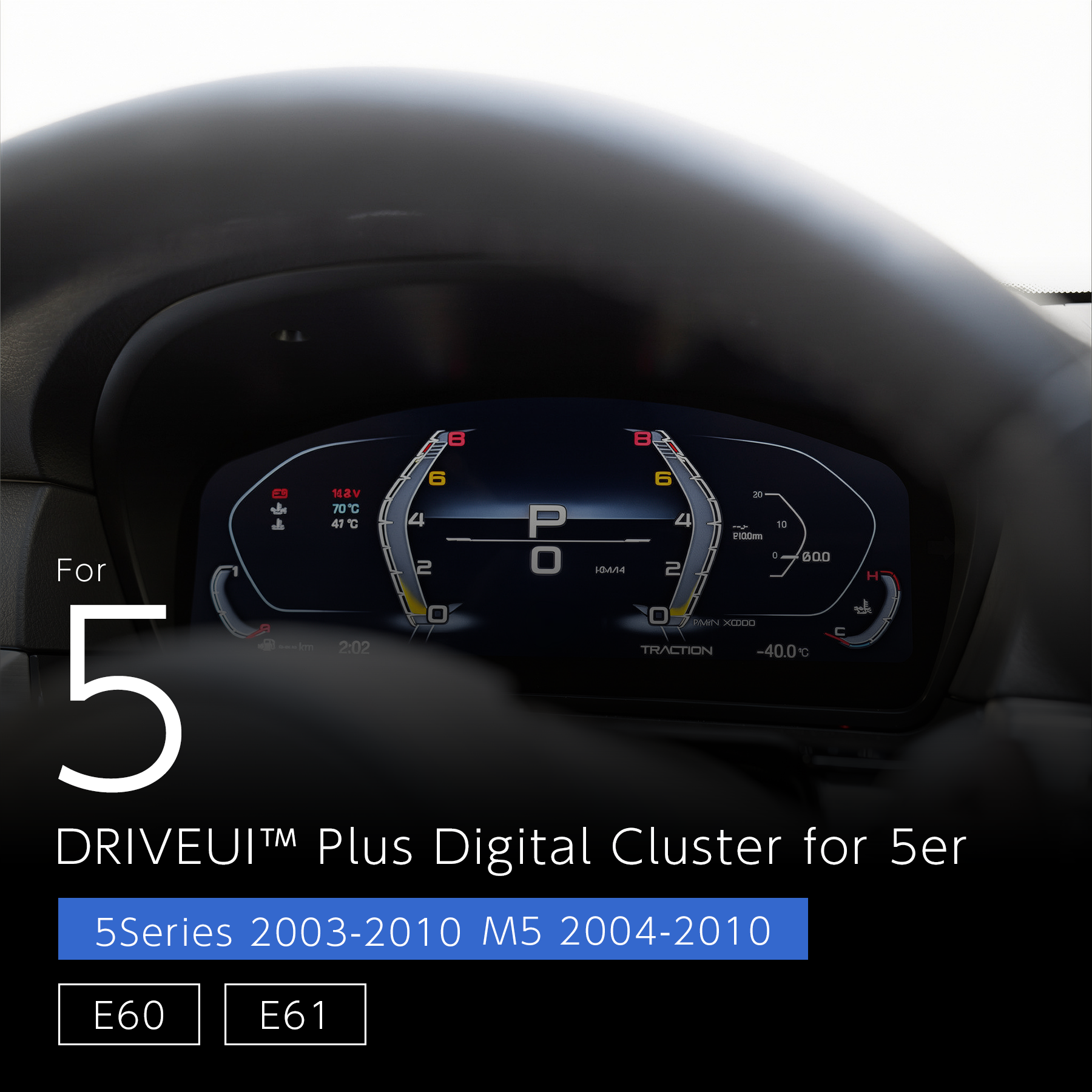 DriveUI Plus Digital Cluster - BMW 5 Series M5 E60 E61