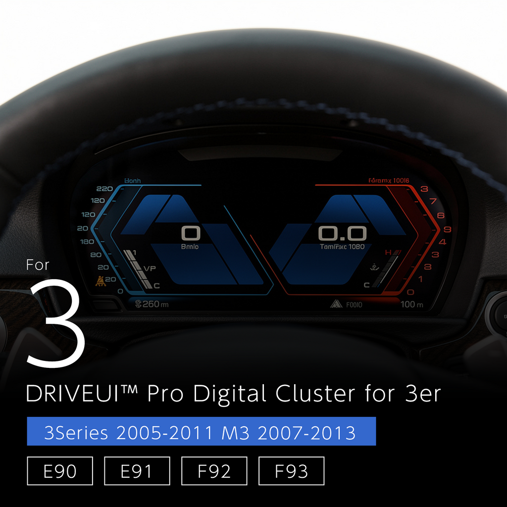 DriveUI Pro Digital Cluster - BMW 3 Series M3 E90 E91 E92 E93