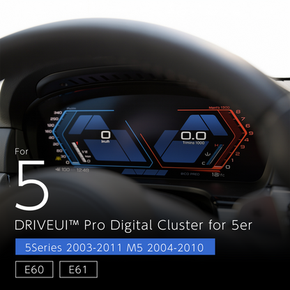 DriveUI Pro デジタルメーター - BMW 5シリーズ / M5 E60 / E61