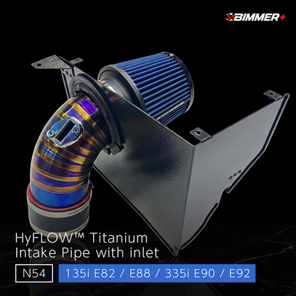 HyFLOW™︎ Titanium Intake Pipe - BMW 135i E82 / E88 / 335i E90 / E92(N54)
