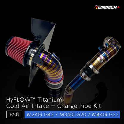 HyFLOW™︎ Titanium Cold Air Intake + Charge Pipe Kit - BMW M240i G42 / M340i G20 / M440i G22 (B58 GEN2)