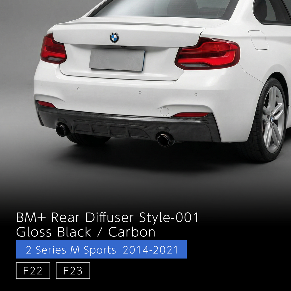 Rear Diffuser Style 001 - BMW 2 Series F22 F23