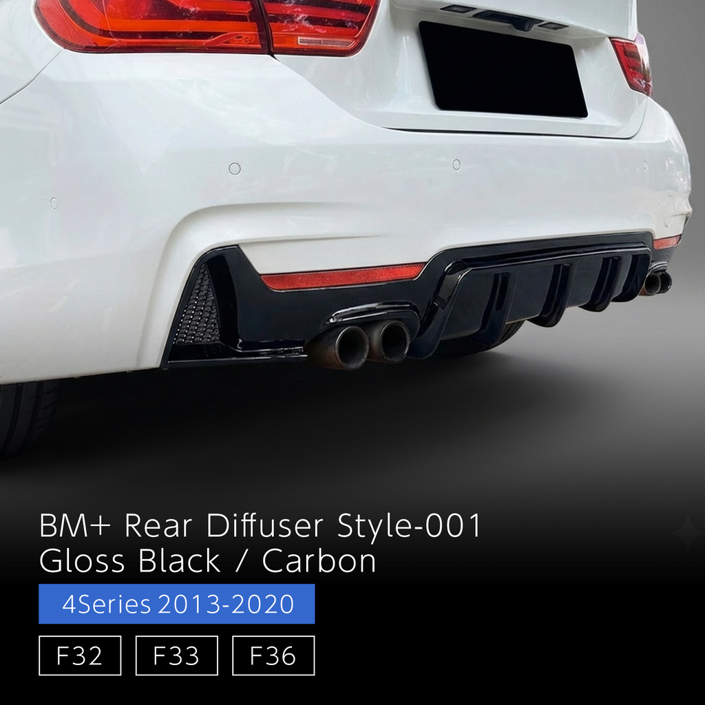 Rear Diffuser Style001 - BMW 4 Series F32 F33 F36