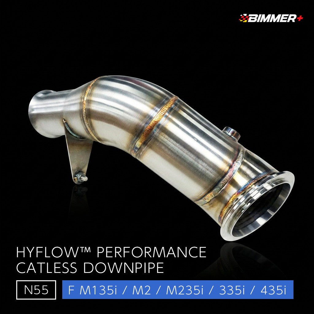 HYFLOW™ 触媒レスダウンパイプ BMW M135i / M2 / M235i / 335i / 435i (F系)（N55）