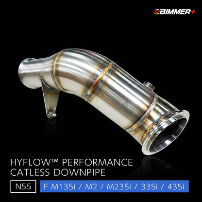 HYFLOW™ 触媒レスダウンパイプ BMW M135i / M2 / M235i / 335i / 435i (F系)（N55）