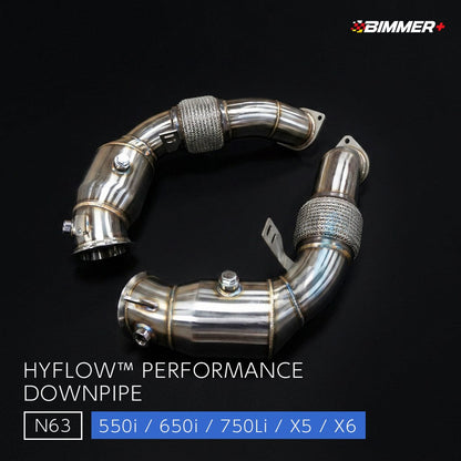 HYFLOW™ ダウンパイプ BMW 550i / 650i / 750Li / X5 / X6（N63）