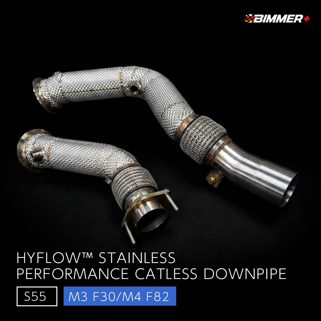 HYFLOW™ ステンレス 触媒レスダウンパイプ BMW M3 F80 / M4 F82（S55）