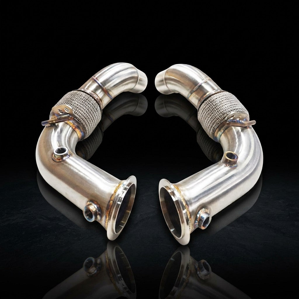 HYFLOW™ ステンレス ダウンパイプ BMW M5 F10 / M6 F12・F13（S63）