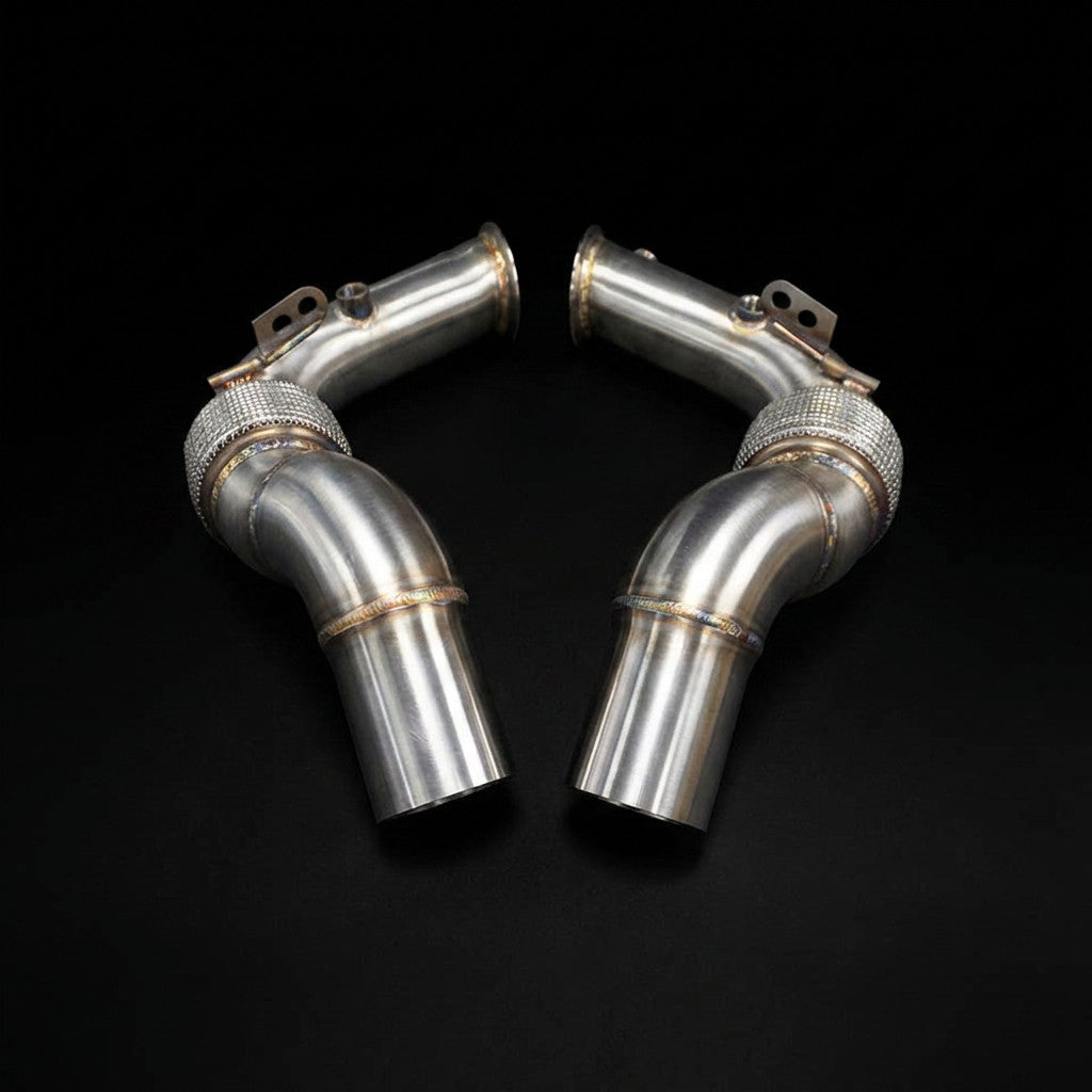 HYFLOW™ ステンレス ダウンパイプ BMW M5 F10 / M6 F12・F13（S63）