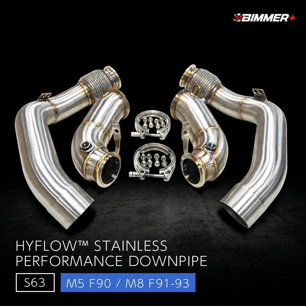 HYFLOW™ ステンレス ダウンパイプ BMW M5 F90 / M8 F91-F93（S63M）