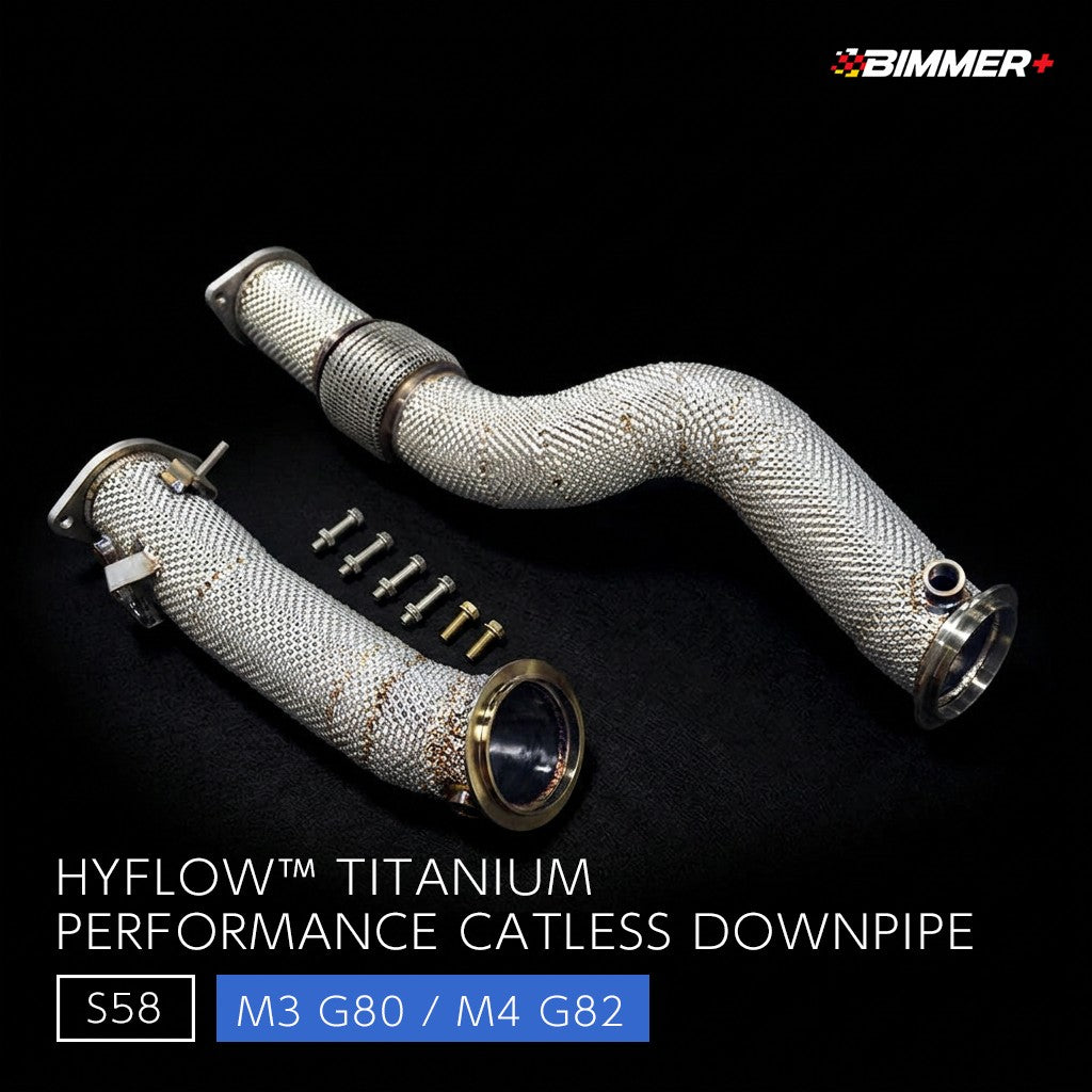 HYFLOW™ チタン 触媒レスダウンパイプ BMW M3 G80 / M4 G82（S58）