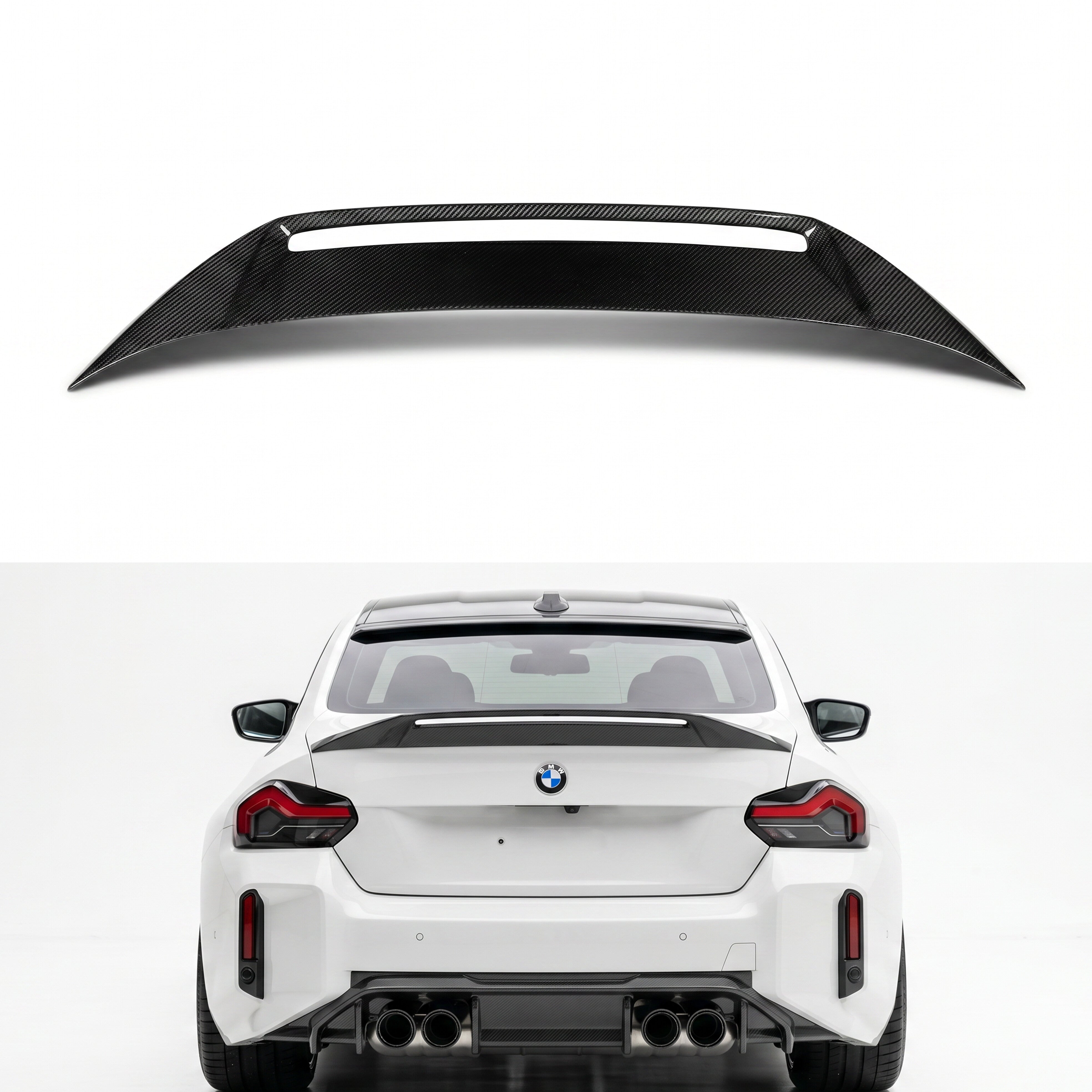 ドライカーボン リアスポイラー - BMW G42 – BIMMER+