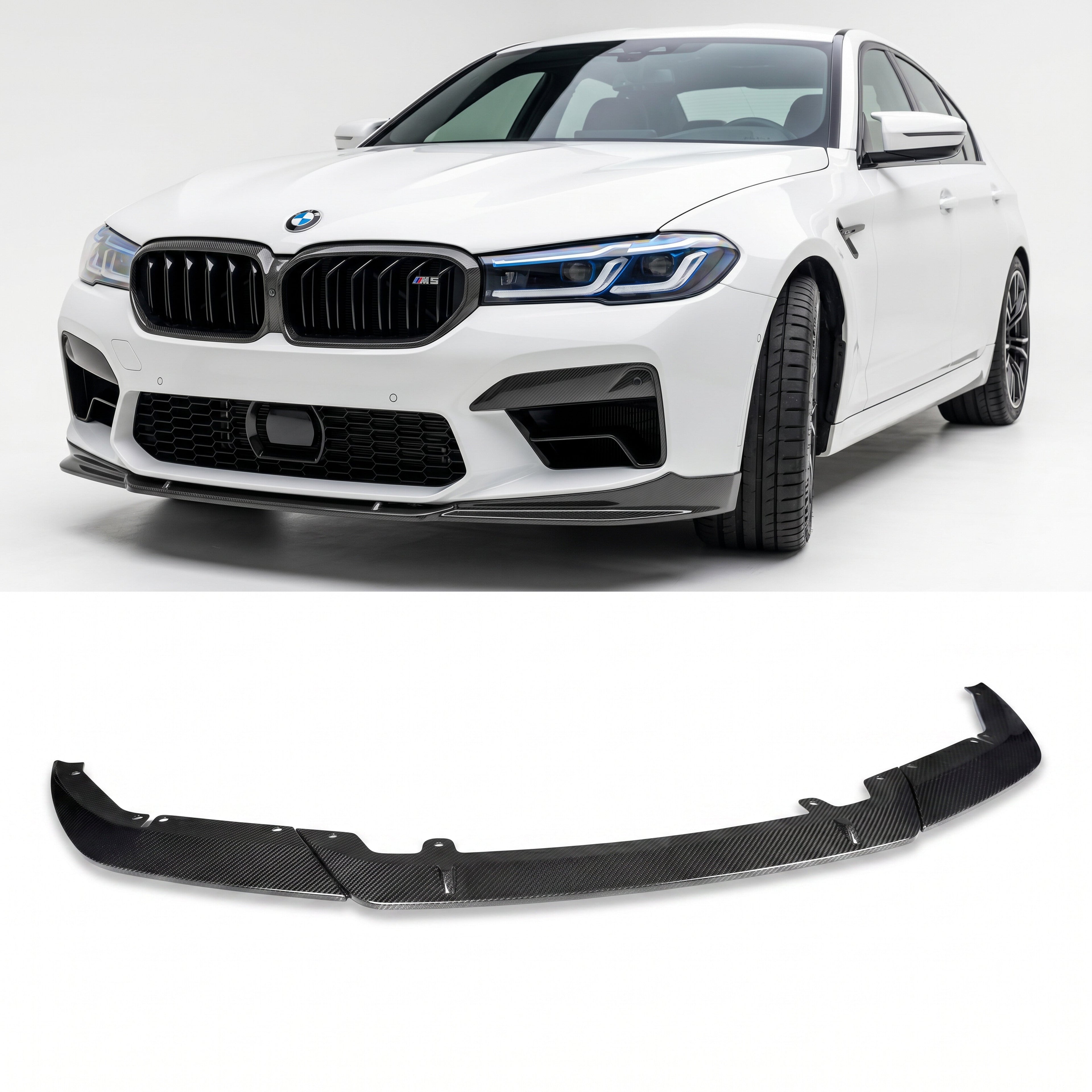 CARBONTECH™ ドライカーボン フロントリップ - BMW F90