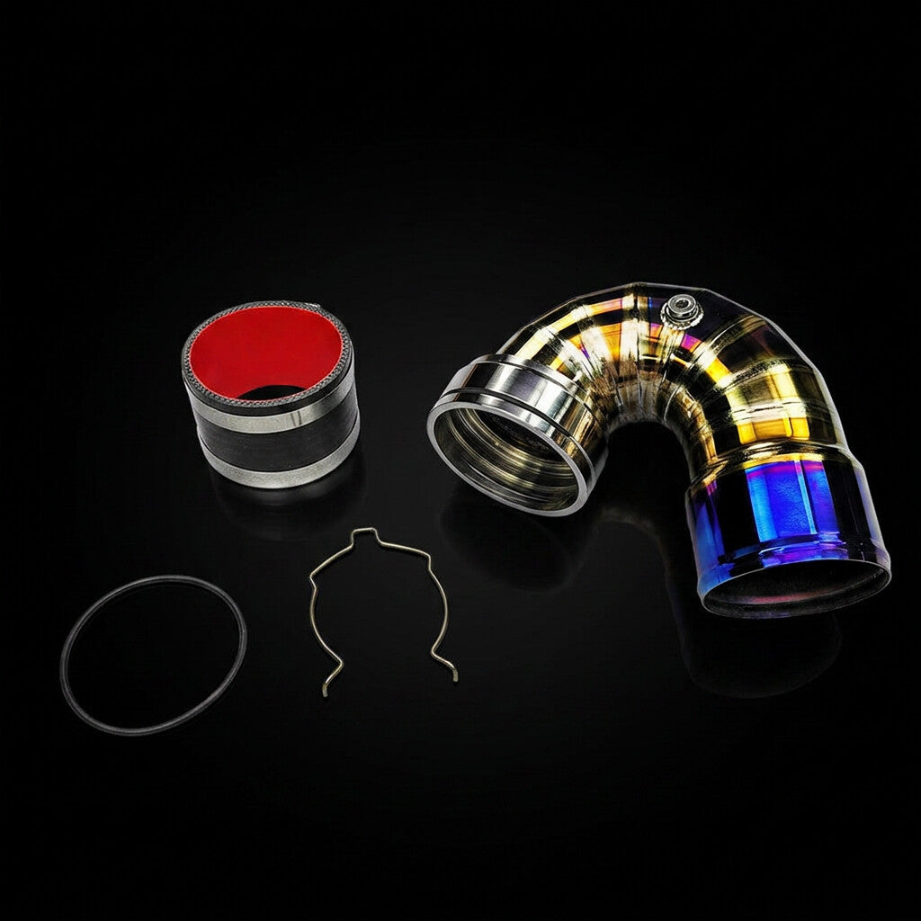 INTAKETECH™ チタンコールドサイドJパイプ - BMW M2 F87 / M3 F80 / M4 F82（S55）