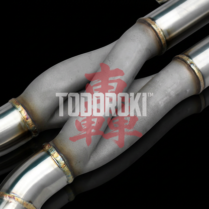 TODOROKI™ VALVE RS TITANIUM ワンオフ デュアルZパイプフルチタン可変バルブマフラー｜BMW M3 E90 / E92 / E93（S65）用