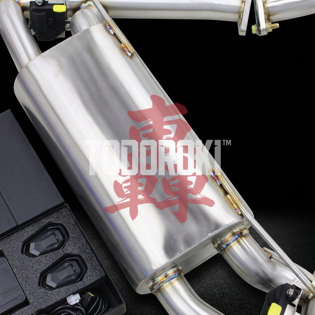 TODOROKI™ VALVE RS ワンオフ 可変バルブマフラー｜BMW M140i F20 / F21（B58）用