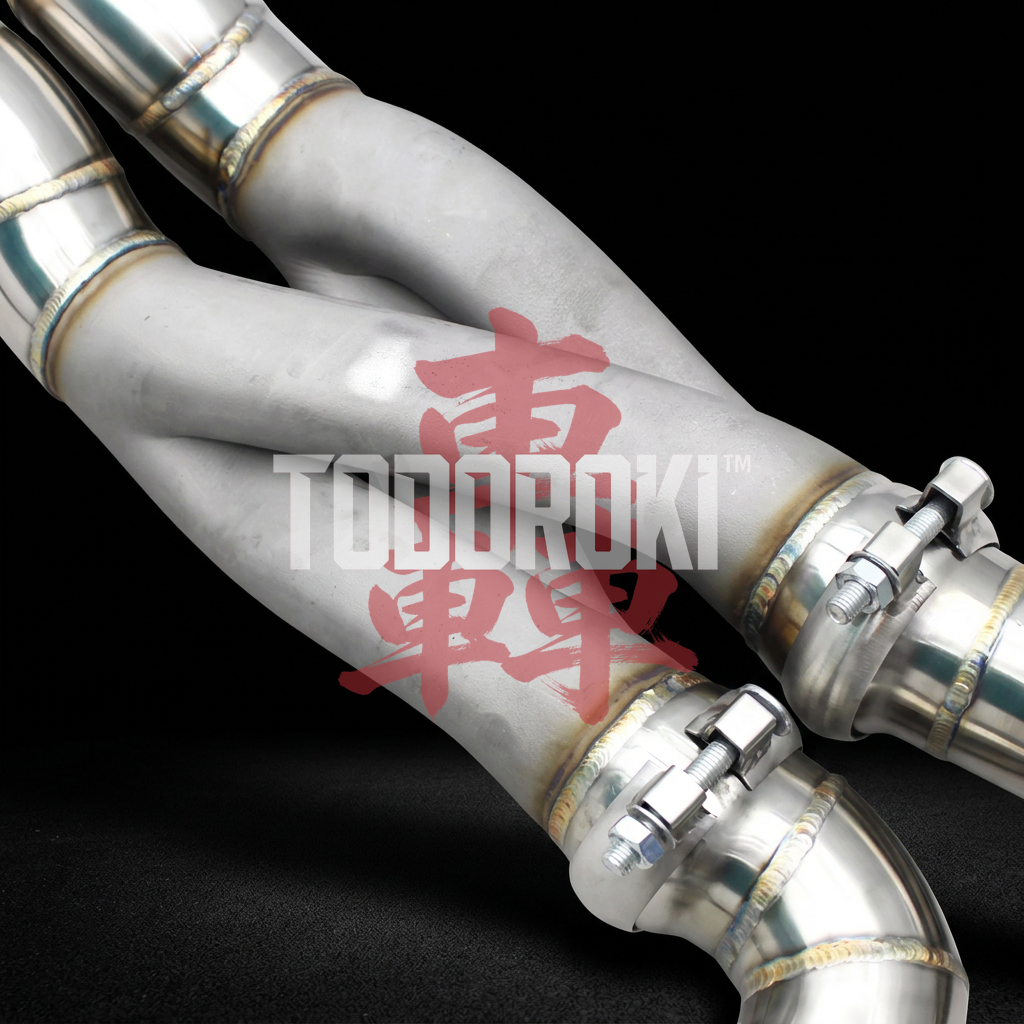 TODOROKI™ VALVE RS ワンオフ Zパイプ等長キャットバック可変バルブマフラー｜BMW M2 Competition F87（S55）用