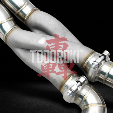 TODOROKI™ VALVE RS ワンオフ Zパイプ等長キャットバック可変バルブマフラー｜BMW M2 Competition F87（S55）用