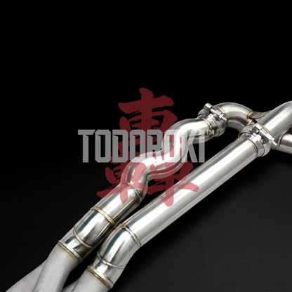 TODOROKI™ VALVE RS ワンオフ Zパイプ等長キャットバック可変バルブマフラー｜BMW M2 Competition F87（S55）用
