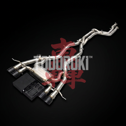 TODOROKI™ VALVE RS ワンオフ Zパイプ等長キャットバック可変バルブマフラー BMW M3 G80・G81/M4 G82・G83/M2 G87（S58） 画像4