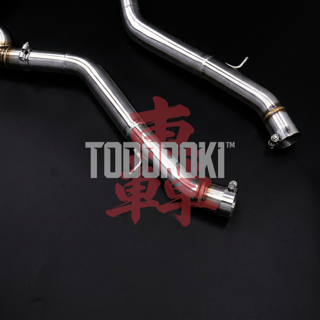 TODOROKI™ VALVE RS ワンオフ Zパイプ等長キャットバック可変バルブマフラー BMW M3 G80・G81/M4 G82・G83/M2 G87（S58） 画像5