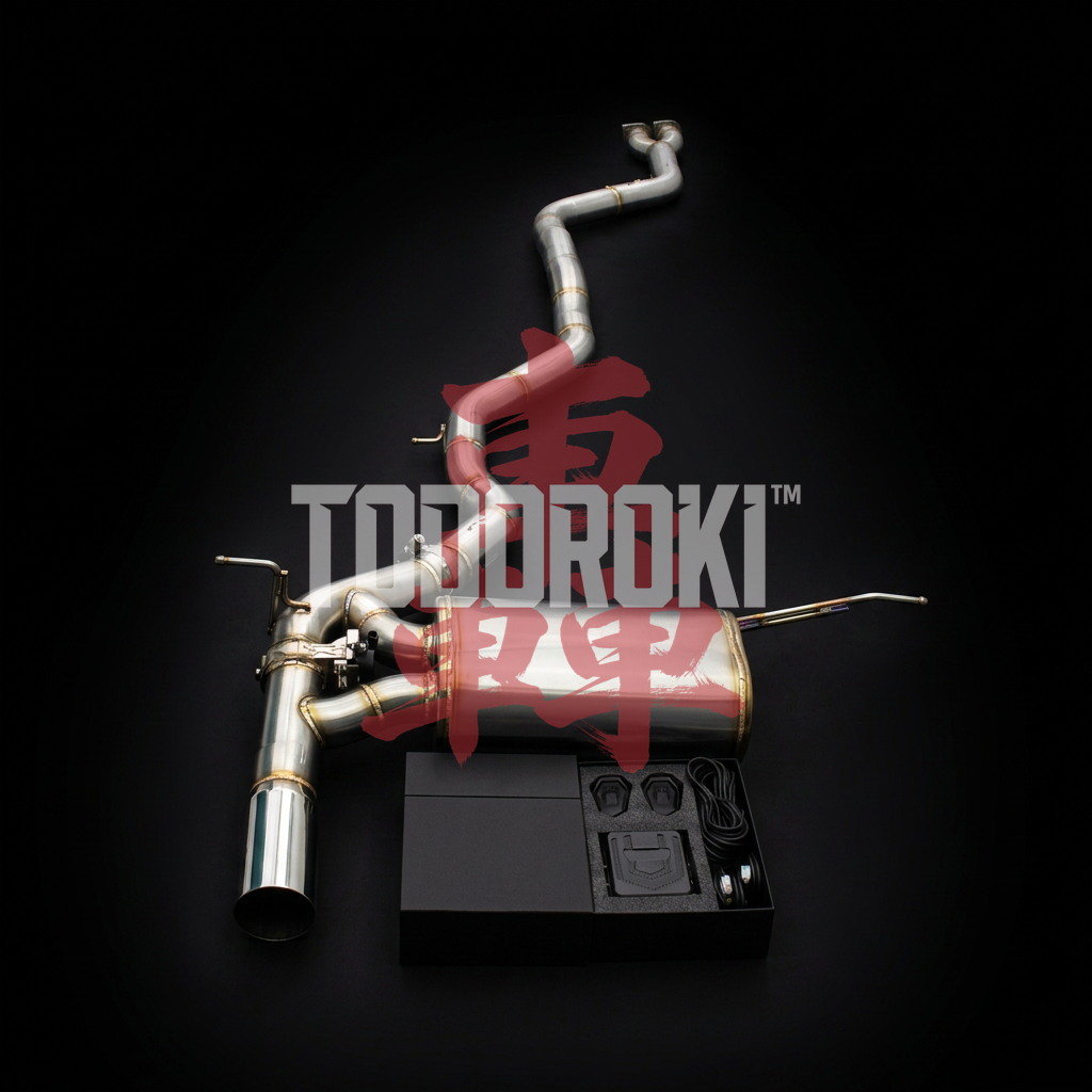 TODOROKI™ VALVE RS STRAIGHT ワンオフ 1本出し可変バルブマフラー｜BMW M3 F80 / M4 F82・F83（S55）用
